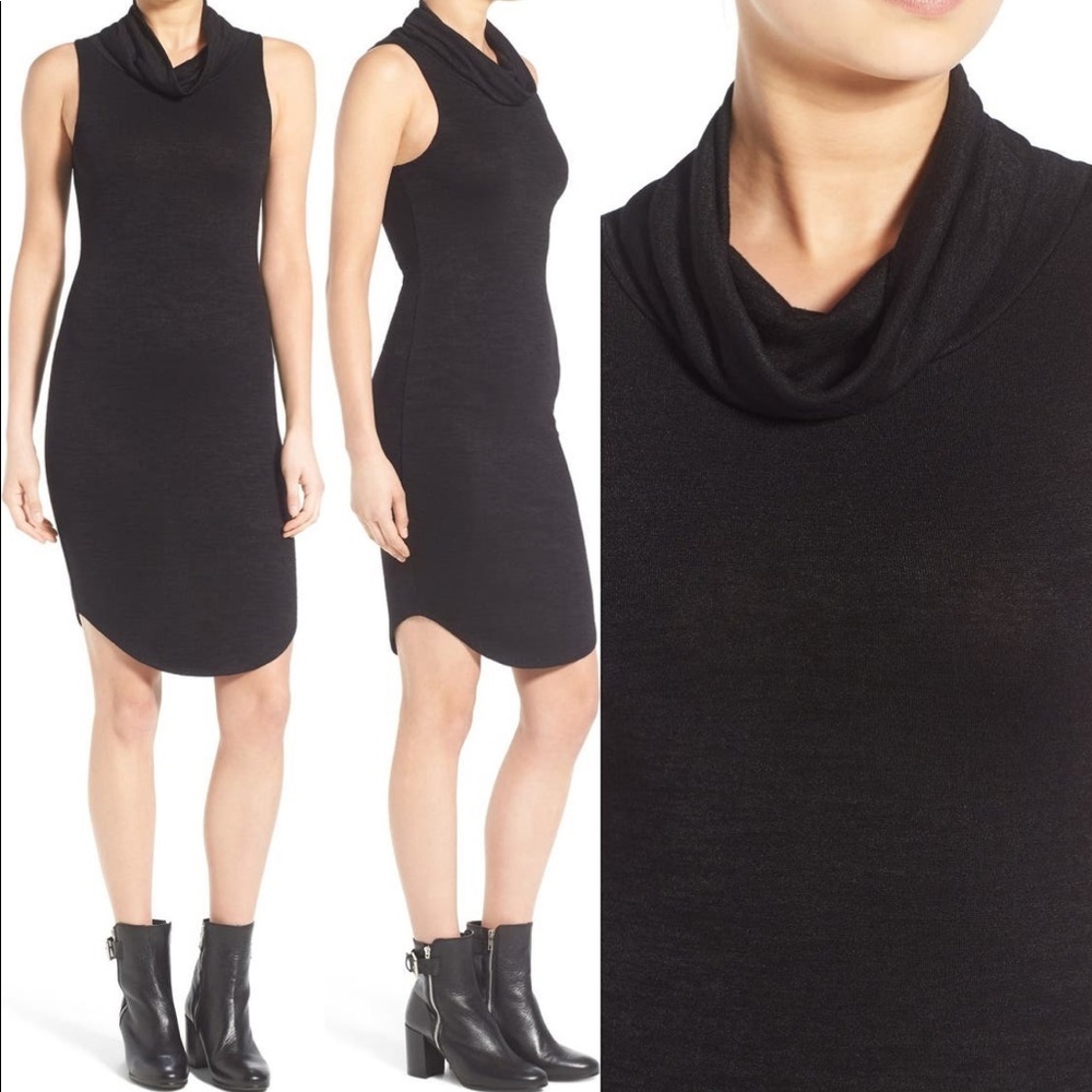 Leith cowl neck black sleeveless dress XS - Picture 7 of 8